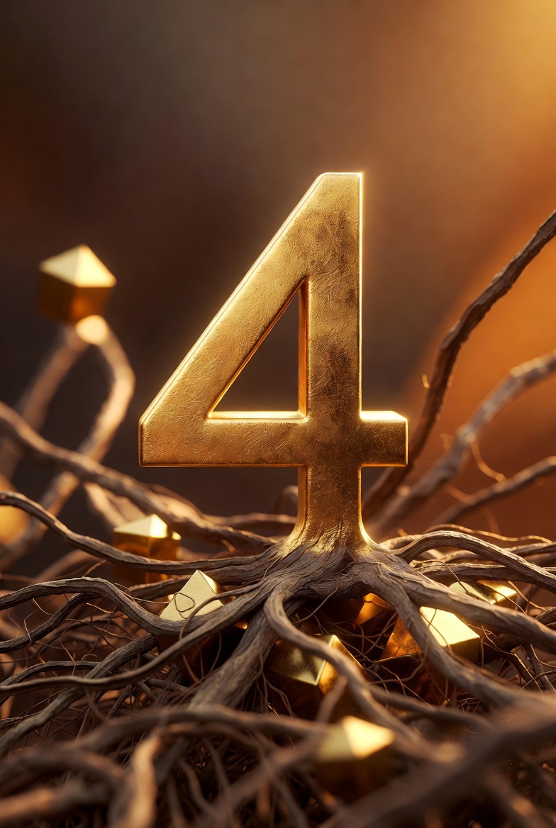 Zahl 4